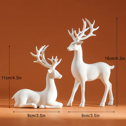 AureliaFawn – Mother & Baby Deer Sculpture Set