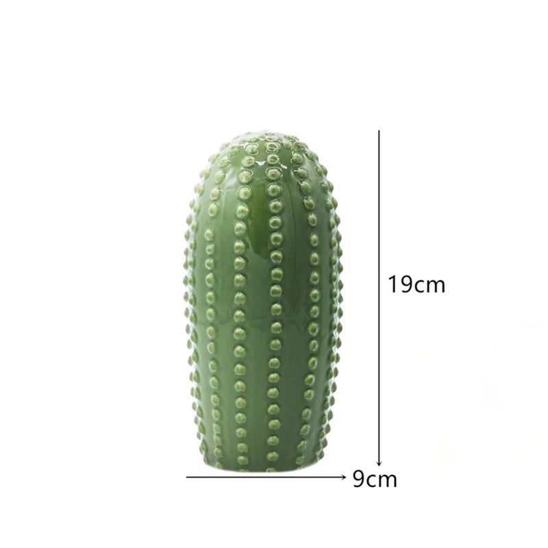 VerdeForm – Minimalist Ceramic Cactus Decor in Nordic Style