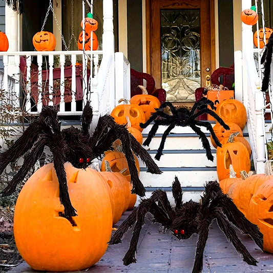 CreepyCrawl™ giant Halloween spider decoration for indoor and outdoor scares