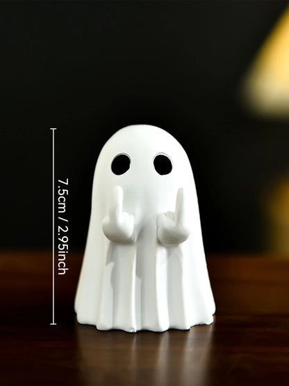 BooFlipper™ – Funny Middle Finger Ghost Figurine for Table & Shelf