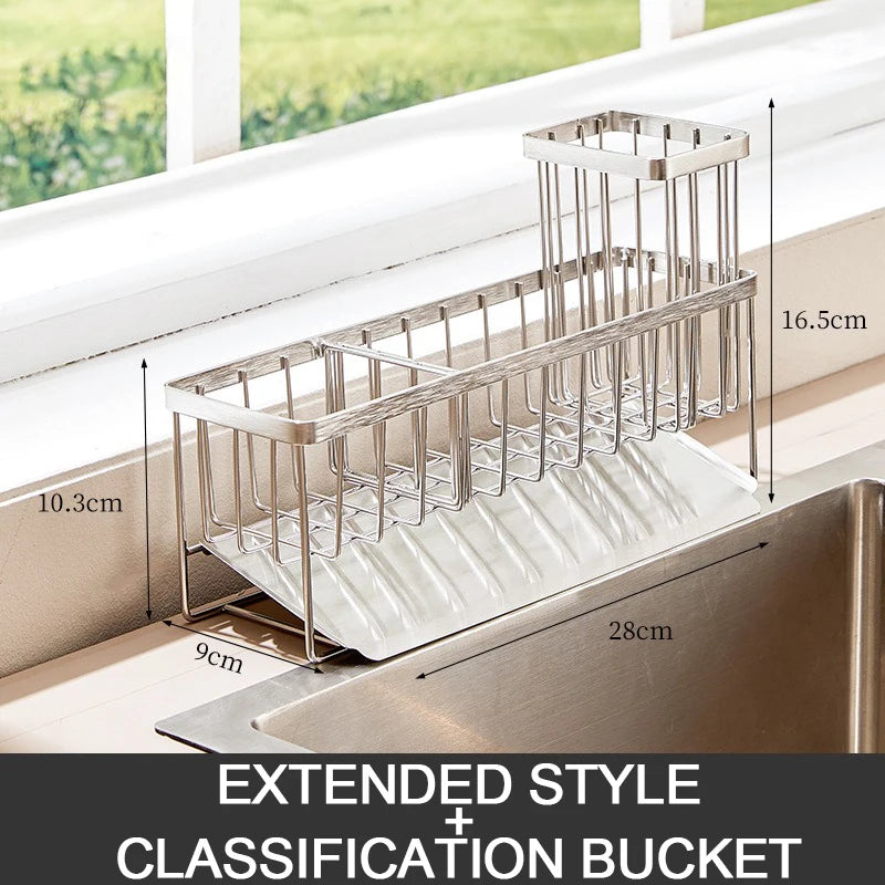 Sink Caddy - Premium Stainless Steel Kitchen Organiser