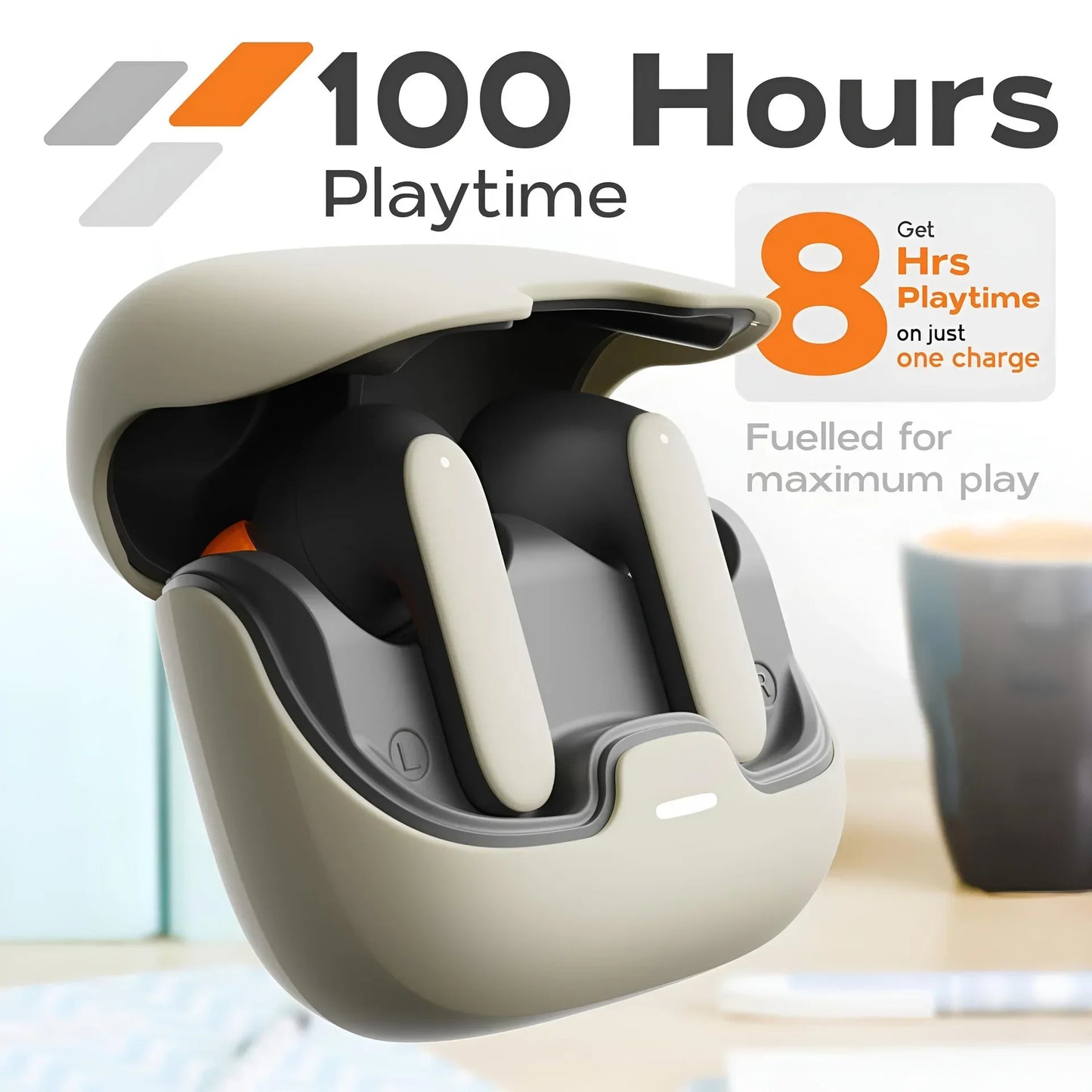 ZenBeats™ – In-Ear Wireless Earbuds with ENC Mic & Smooth Lag-Free Sound