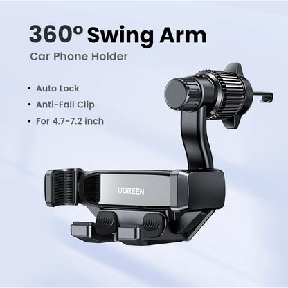 AutoCradle™ – 360° Gravity Phone Stand for Air Vent (All Smartphones)