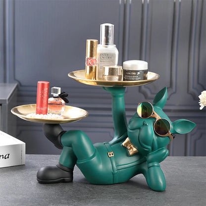 RegalBulldog™ – Decorative Dog Statue for Home & Office Interiors