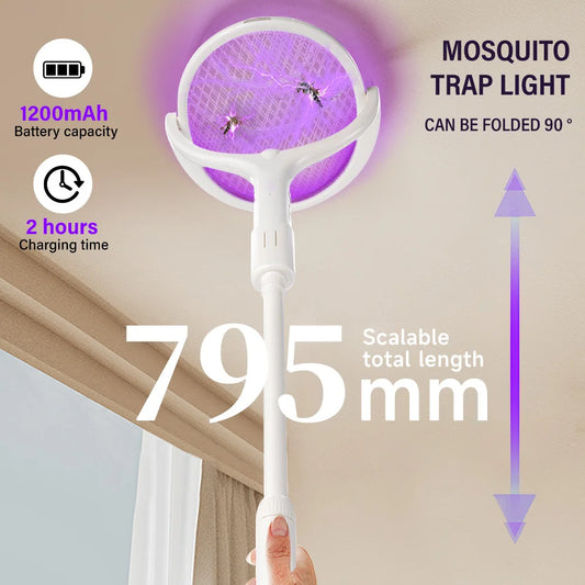 Rechargeable 5-in-1 mosquito killer lamp with 3500V power – Insectra™