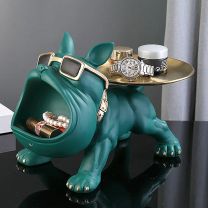 ArtisanBulldog™ – Handcrafted-Style Resin Dog Ornament for Modern Homes