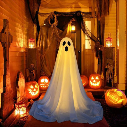 GhostlyGreeter™ – Standing Halloween Ghost Decor for Porch & Home