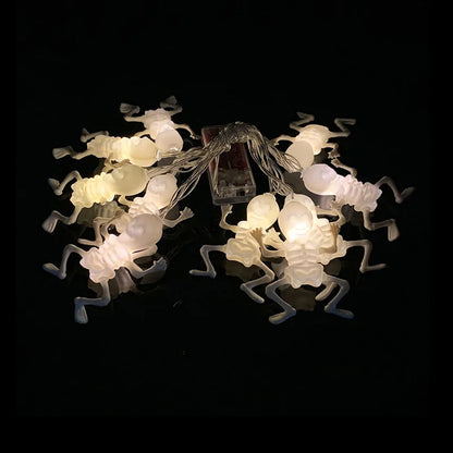FrightFest™ – 1.5M Halloween LED Horror String Lights with Skulls & Spiders