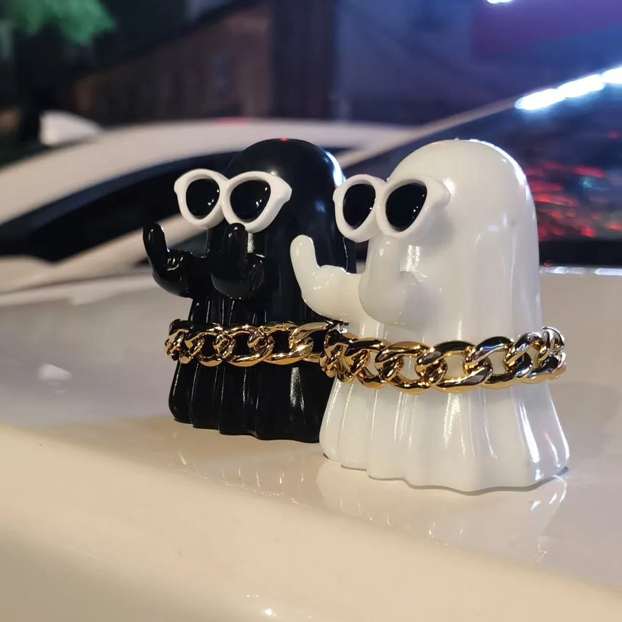 BooFlipper™ – Funny Middle Finger Ghost Figurine for Table & Shelf