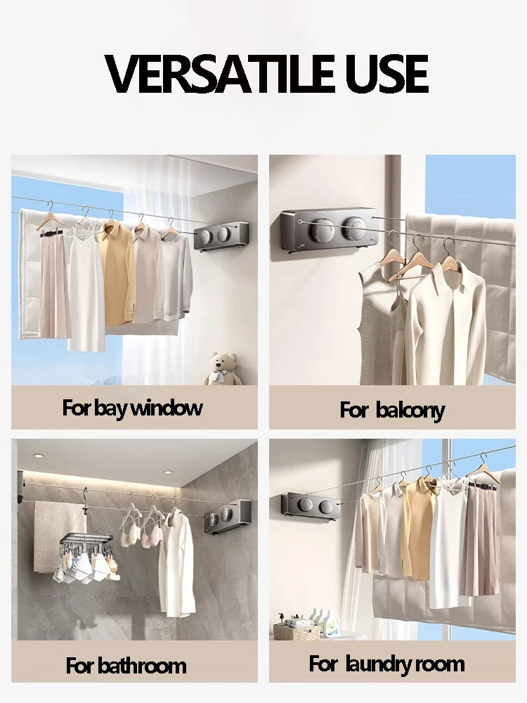 FlexiLine™ – Extendable Indoor & Outdoor Laundry Clothesline