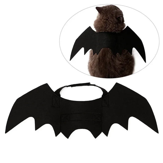 PawBat™ Cosplay – Black Bat Wings Pet Costume for Halloween Parties
