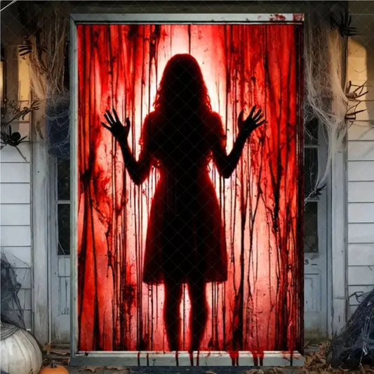 FrightFrame™ – Super Scary Halloween Door & Window Decoration