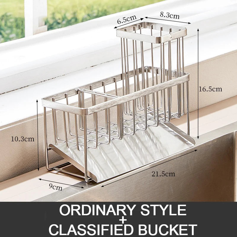 Sink Caddy - Premium Stainless Steel Kitchen Organiser