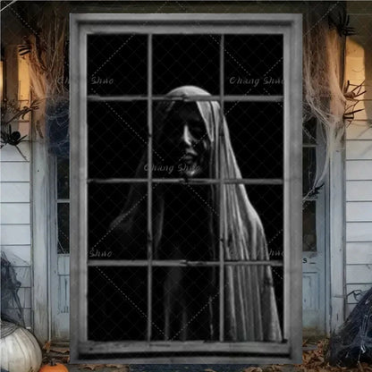 FrightFrame™ – Super Scary Halloween Door & Window Decoration