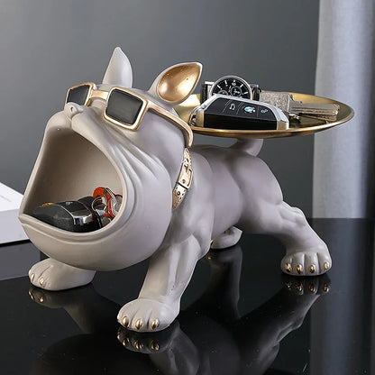 ArtisanBulldog™ – Handcrafted-Style Resin Dog Ornament for Modern Homes