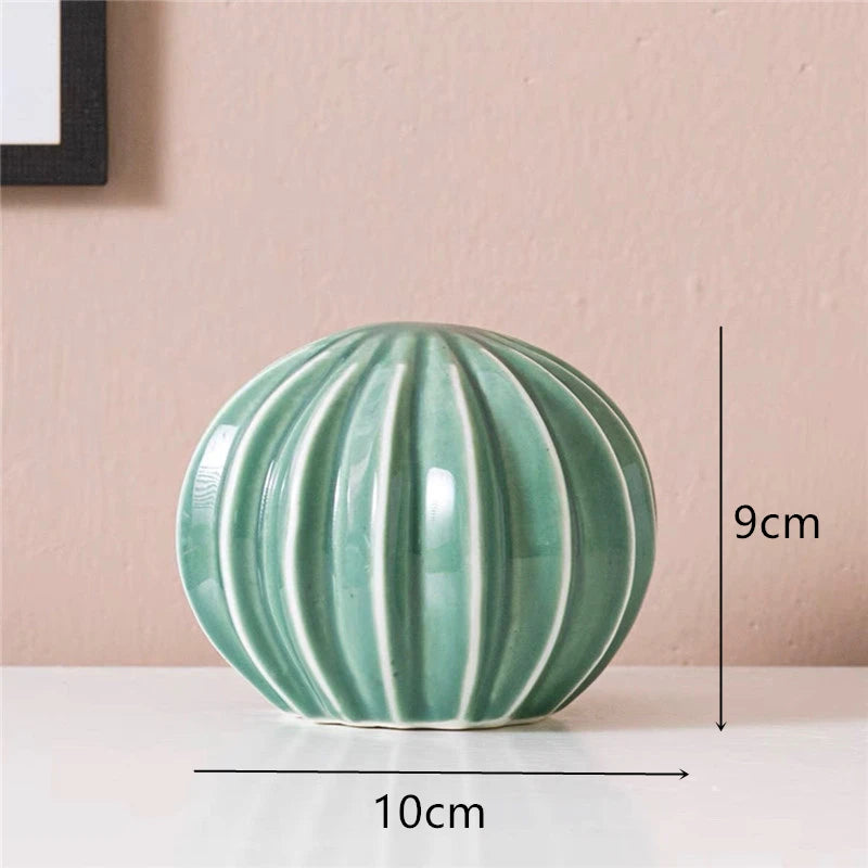 VerdeForm – Minimalist Ceramic Cactus Decor in Nordic Style