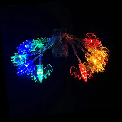 FrightFest™ – 1.5M Halloween LED Horror String Lights with Skulls & Spiders