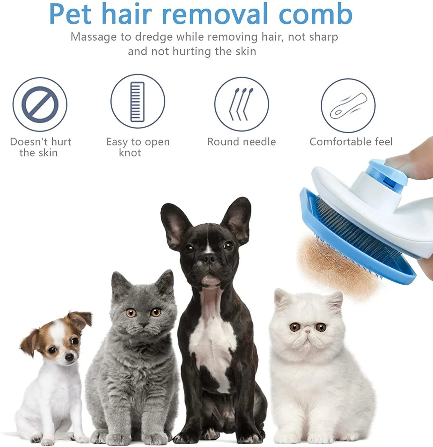 PawLuxe™ GroomPro – Pet Hair Remover & Deshedding Brush for Dogs & Cats