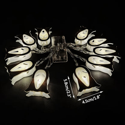 FrightFest™ – 1.5M Halloween LED Horror String Lights with Skulls & Spiders
