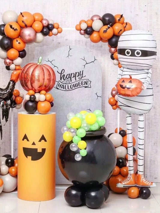 BooBlast™ – Mummy & Pumpkin Halloween Party Balloon Decoration