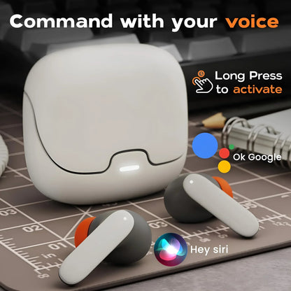 ZenBeats™ – In-Ear Wireless Earbuds with ENC Mic & Smooth Lag-Free Sound