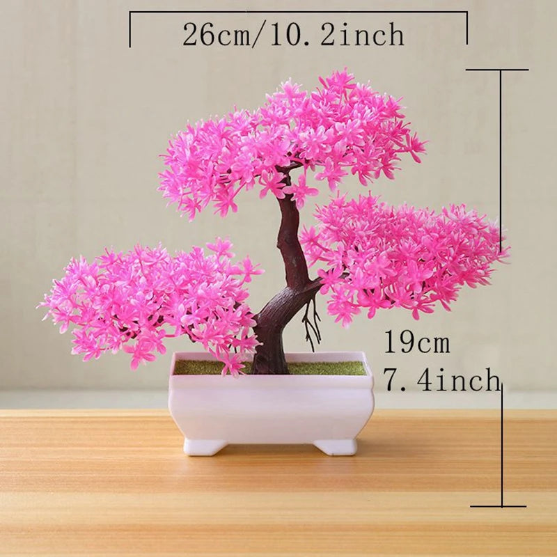 TranquilTree™ – Lifelike Artificial Bonsai in Pot for Home & Office Décor
