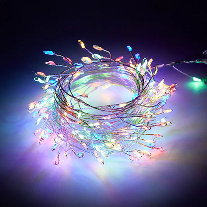 GlowCascade – USB Firecracker Fairy Lights with Remote Control