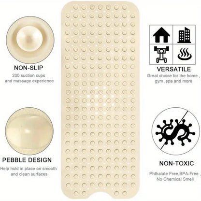 AquaShield™ – Anti-Slip Shower Mat with Suction Cups