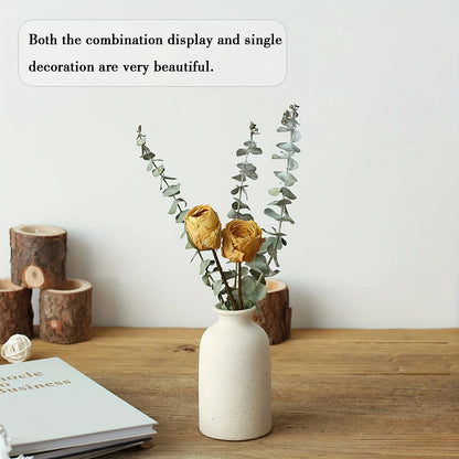ClayNest Trio – Ceramic Vase Set for Rustic & Farmhouse Home Decor
