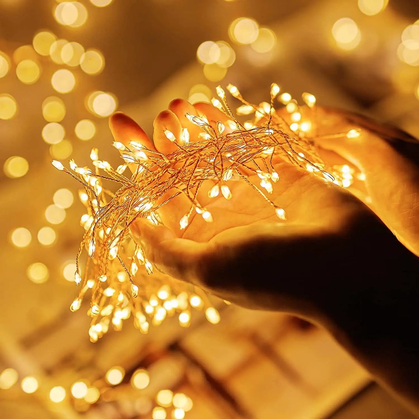 GlowCascade – USB Firecracker Fairy Lights with Remote Control