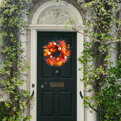 Rustic Autumn Charm™ – 55cm Harvest Garland Wreath for Seasonal Decoration
