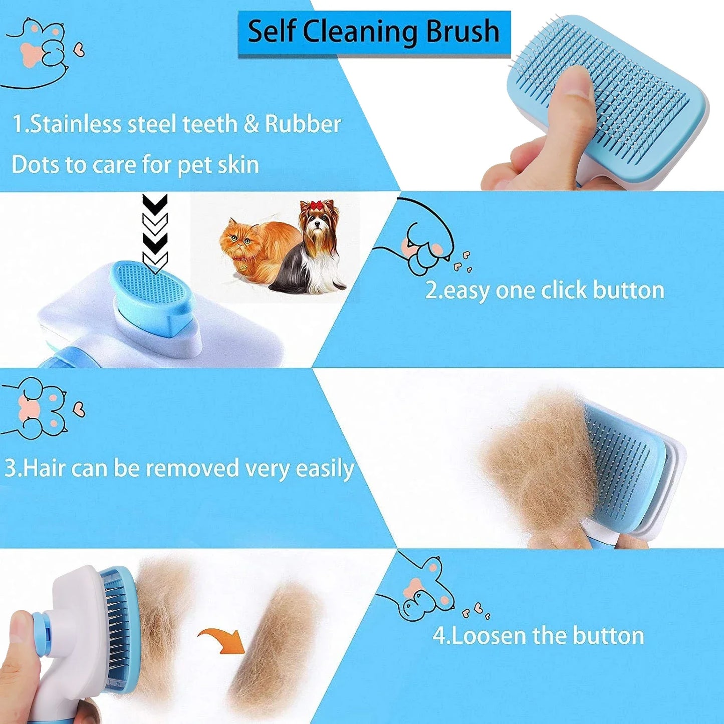 PawLuxe™ GroomPro – Pet Hair Remover & Deshedding Brush for Dogs & Cats
