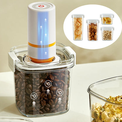 SealPro vacuum-sealed airtight food container for coffee beans and nuts.