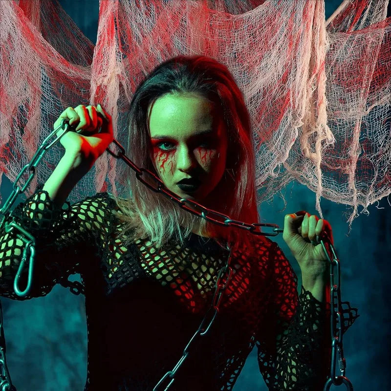 BloodyDrape™ – Haunted Blood Gauze Cloth for Windows, Doors & Walls