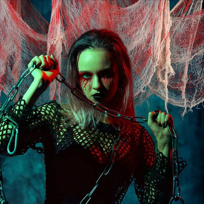 BloodyDrape™ – Haunted Blood Gauze Cloth for Windows, Doors & Walls