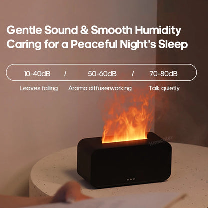 GlowAroma™ – Colourful Flame Humidifier & Essential Oil Diffuser for Home