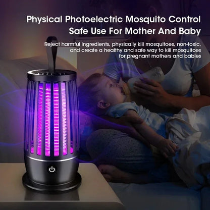NoBite™ – Portable Rechargeable Mosquito Zapper Lamp for Indoors & Garden