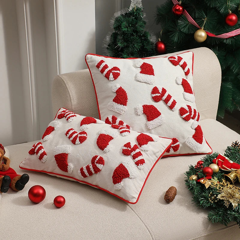 MerryLuxe – Elegant Christmas Cushion Cover for Home & Party Décor