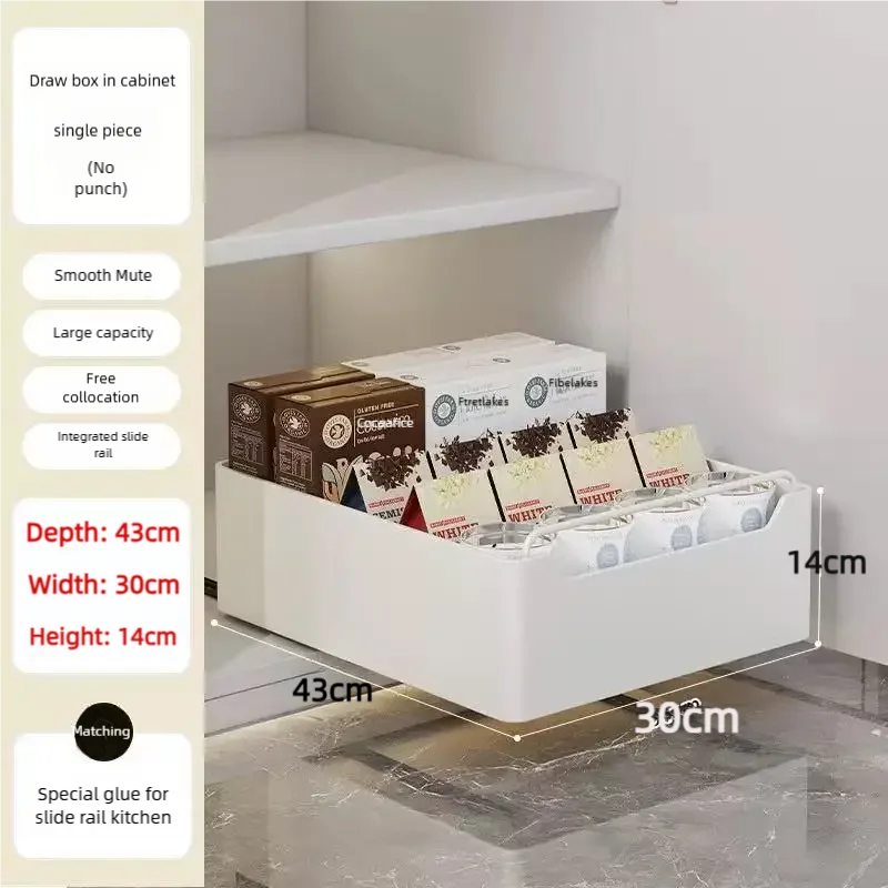 CabinetEase™ – Sliding Storage Tray & Kitchen Shelf Organiser