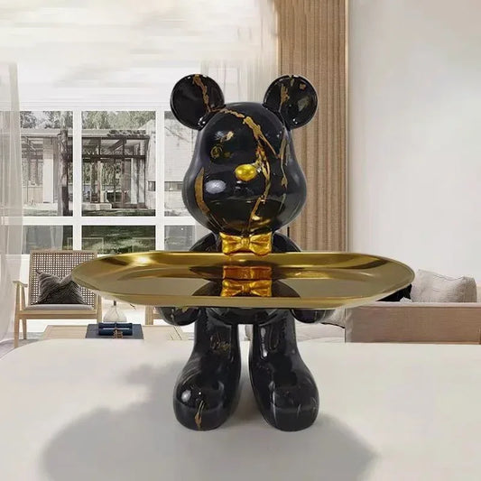 UrbanBear graffiti resin sculpture for modern home and office decor