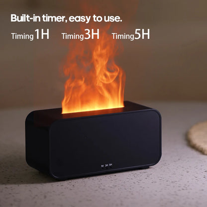 GlowAroma™ – Colourful Flame Humidifier & Essential Oil Diffuser for Home