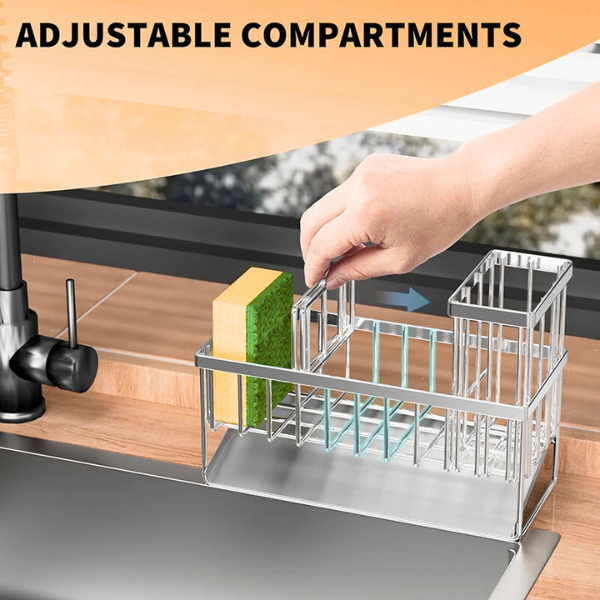 Sink Caddy - Premium Stainless Steel Kitchen Organiser